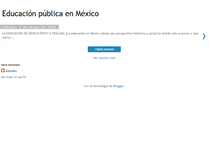 Tablet Screenshot of educacionpublicaenmexico.blogspot.com