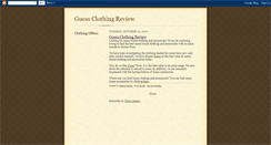 Desktop Screenshot of guessclothing.blogspot.com
