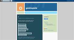 Desktop Screenshot of gewinspiele.blogspot.com