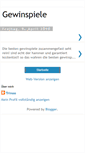Mobile Screenshot of gewinspiele.blogspot.com