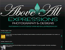 Tablet Screenshot of aboveallexpressions.blogspot.com