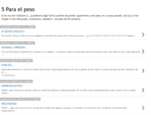 Tablet Screenshot of cincoparaelpeso.blogspot.com