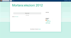 Desktop Screenshot of mortaraelezioni2012.blogspot.com