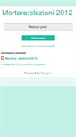 Mobile Screenshot of mortaraelezioni2012.blogspot.com