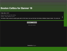 Tablet Screenshot of bostoncelticsforbanner18.blogspot.com