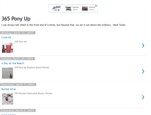 Tablet Screenshot of 365ponyup.blogspot.com