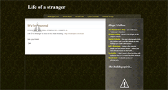 Desktop Screenshot of life-of-a-stranger.blogspot.com