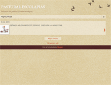 Tablet Screenshot of escolapiaspastoral.blogspot.com