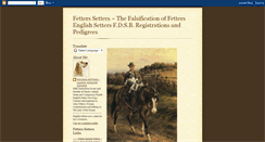 Desktop Screenshot of fetters-setters-false-pedigree.blogspot.com