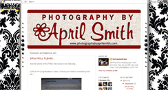 Desktop Screenshot of photographybyaprilsmith.blogspot.com