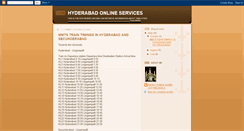 Desktop Screenshot of hyderabadonlineservices.blogspot.com