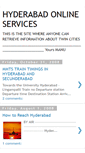 Mobile Screenshot of hyderabadonlineservices.blogspot.com