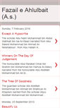 Mobile Screenshot of fazail-e-ahlulbait.blogspot.com