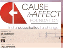 Tablet Screenshot of causeandaffectfoundation.blogspot.com