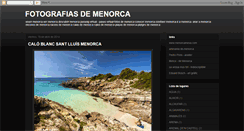 Desktop Screenshot of fotografiasdemenorca.blogspot.com