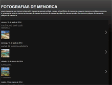 Tablet Screenshot of fotografiasdemenorca.blogspot.com