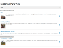 Tablet Screenshot of exploringpuravida.blogspot.com