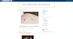 Desktop Screenshot of lesaventuresdeminette.blogspot.com