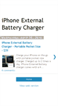 Mobile Screenshot of iphone-external-battery-charger.blogspot.com
