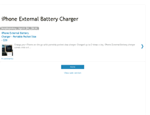 Tablet Screenshot of iphone-external-battery-charger.blogspot.com