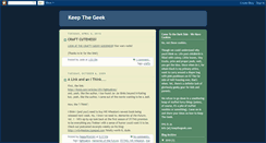 Desktop Screenshot of keepthegeek.blogspot.com