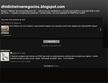 Tablet Screenshot of dhidinheiroenegocios.blogspot.com