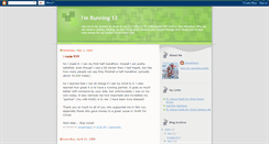 Desktop Screenshot of imrunning13.blogspot.com