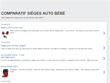 Tablet Screenshot of comparatif-siege-auto.blogspot.com