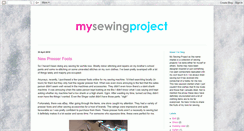 Desktop Screenshot of mysewingproject.blogspot.com