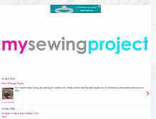 Tablet Screenshot of mysewingproject.blogspot.com