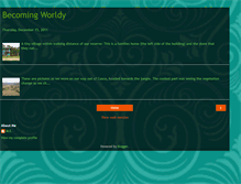 Tablet Screenshot of becomingworldy.blogspot.com