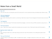 Tablet Screenshot of notesfromasmallworld.blogspot.com