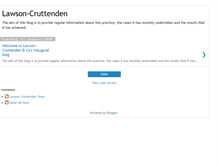 Tablet Screenshot of lawsoncruttenden.blogspot.com
