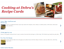 Tablet Screenshot of debra-recipecards.blogspot.com
