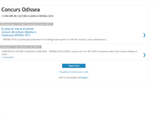 Tablet Screenshot of concursodissea.blogspot.com