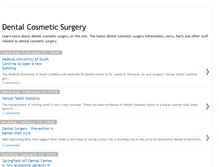 Tablet Screenshot of dentalcosmeticsurgery.blogspot.com