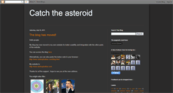 Desktop Screenshot of catchtheasteroid.blogspot.com