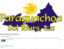 Tablet Screenshot of paraguachoasoltours.blogspot.com