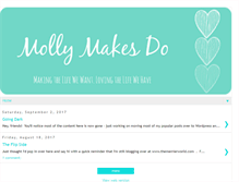 Tablet Screenshot of mollymakesdo.blogspot.com