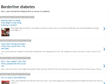 Tablet Screenshot of borderlinediabetes.blogspot.com