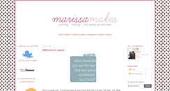 Desktop Screenshot of marissamakes.blogspot.com