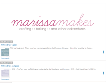 Tablet Screenshot of marissamakes.blogspot.com