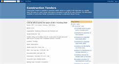 Desktop Screenshot of constructiontenders.blogspot.com