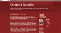 Desktop Screenshot of confrariadasmaes.blogspot.com