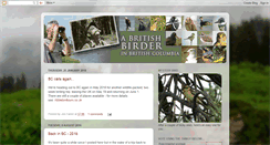 Desktop Screenshot of britbirderinbc.blogspot.com