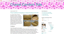 Desktop Screenshot of chanelcambontote.blogspot.com