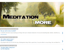 Tablet Screenshot of meditation-and-more.blogspot.com