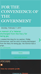 Mobile Screenshot of fortheconvenienceofthegovernment.blogspot.com