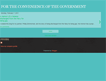 Tablet Screenshot of fortheconvenienceofthegovernment.blogspot.com