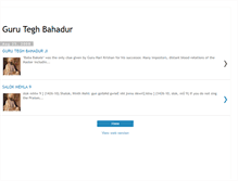 Tablet Screenshot of guruteghbahadur.blogspot.com